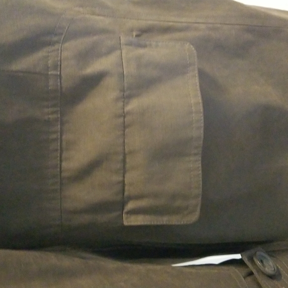 Calvin Klein Brawn midi rain coat- sz small - Picture 3 of 7